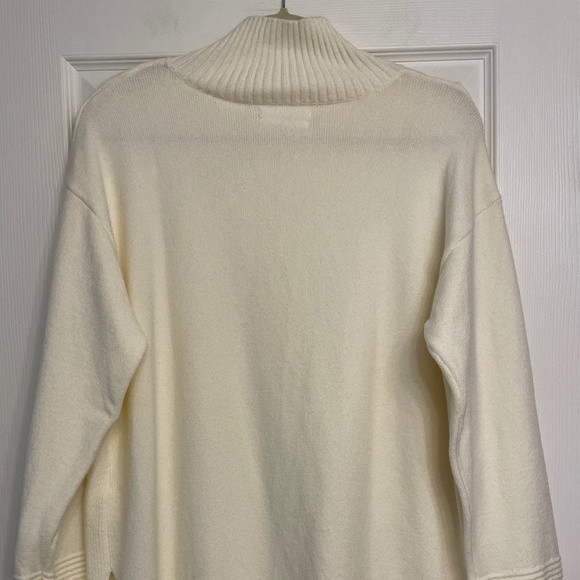 Anthropologie Cream Mockneck Tunic Sweater - Picture 5 of 10